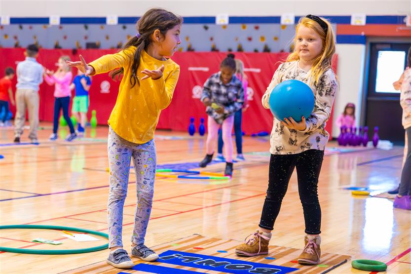 Chapman's Retreat Elementary students learn to bowl